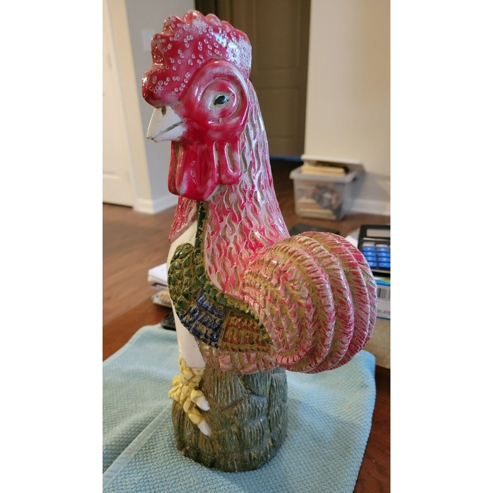 Sarreid, Ltd.‎ Rooster Statue Made In Mexico 16 1/2" Tall Carved